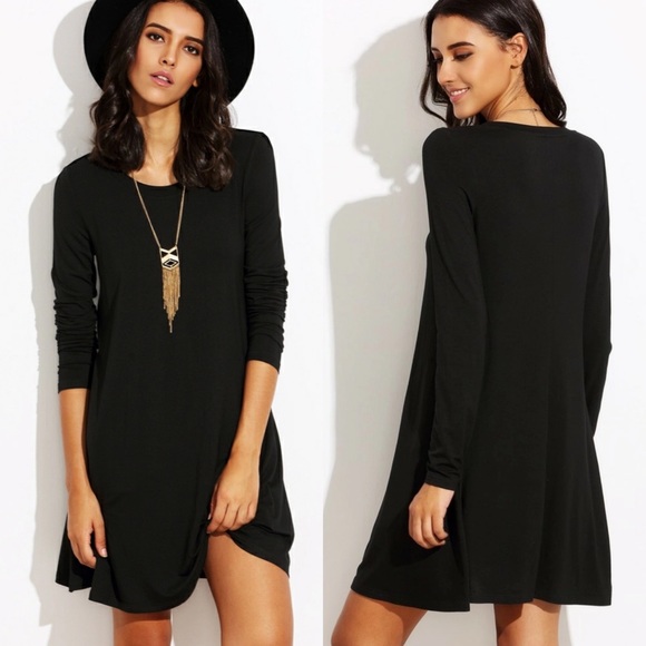 Long sleeve dress black - Picture 2 of 2